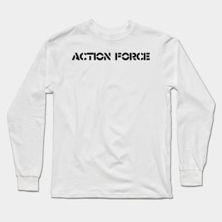 Nu Action Force black Long Sleeve T-Shirt